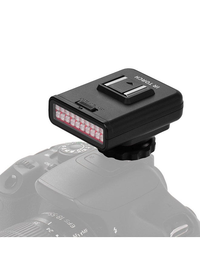 ORDRO - ORDRO LN-3 Studio IR LED Light USB Rechargeable Infrared Night Vision Infrared Illuminator for DSLR Camera Photography Lighting Accessory - Image 1