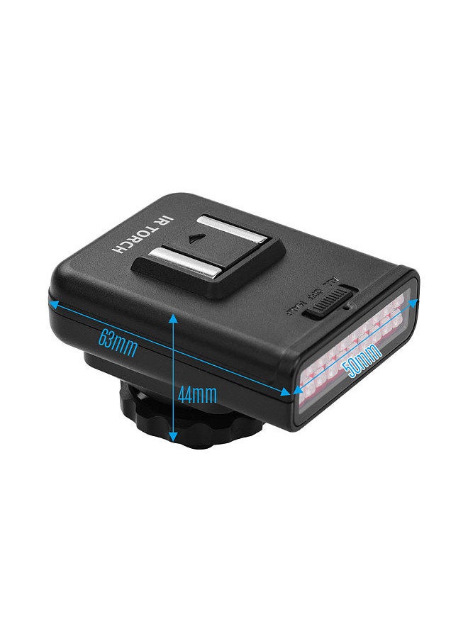 ORDRO - ORDRO LN-3 Studio IR LED Light USB Rechargeable Infrared Night Vision Infrared Illuminator for DSLR Camera Photography Lighting Accessory - Image 1
