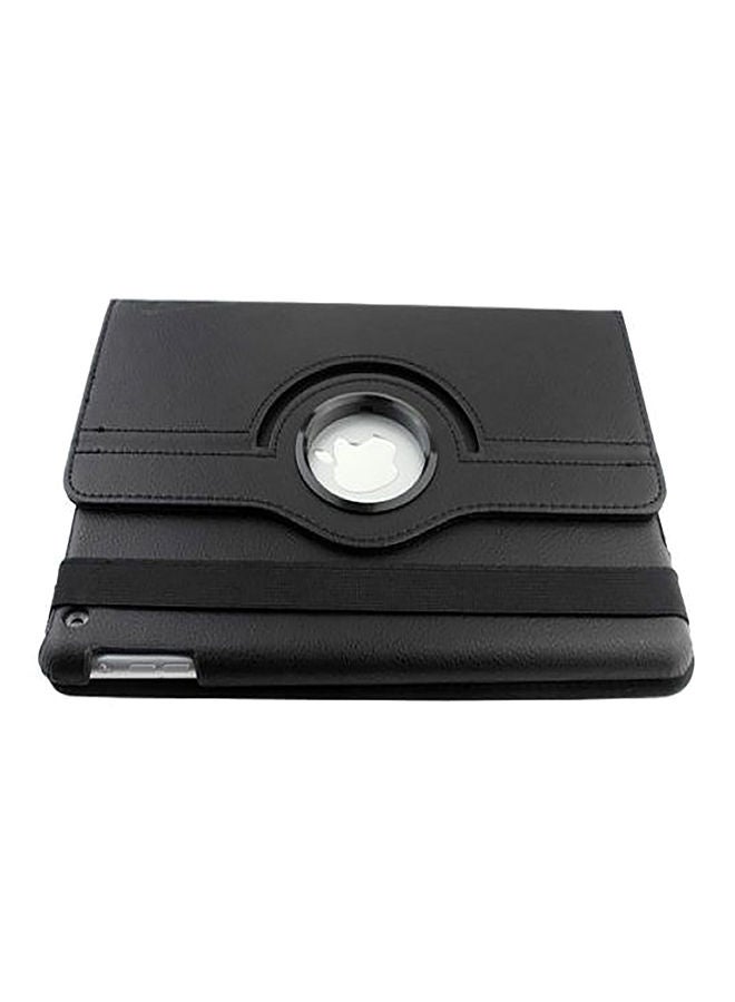 NIBEMINENT 360 Degree Rotatable Flip Cover For Apple iPad 2/3/4 Black  - Image 1