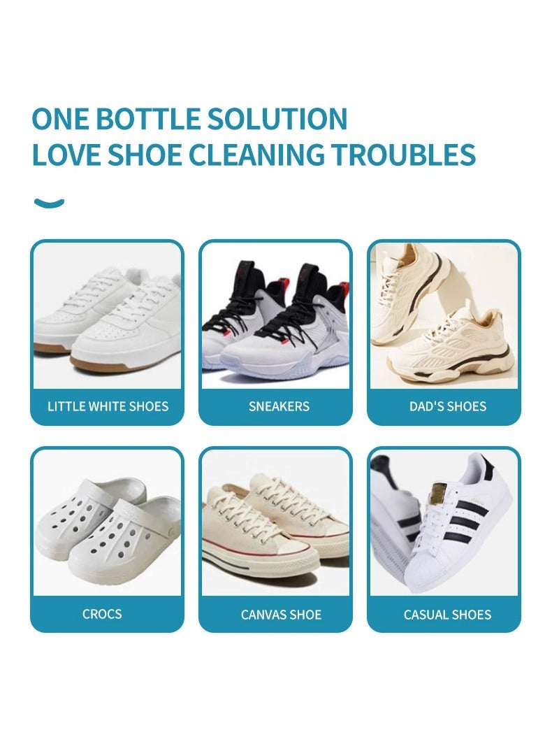 Rozino White shoe cleaning cream for decontamination, whitening, yellowing, shoe washing, shoe polishing, deoxidation, brushing, special shoe cleaner  - Image 4