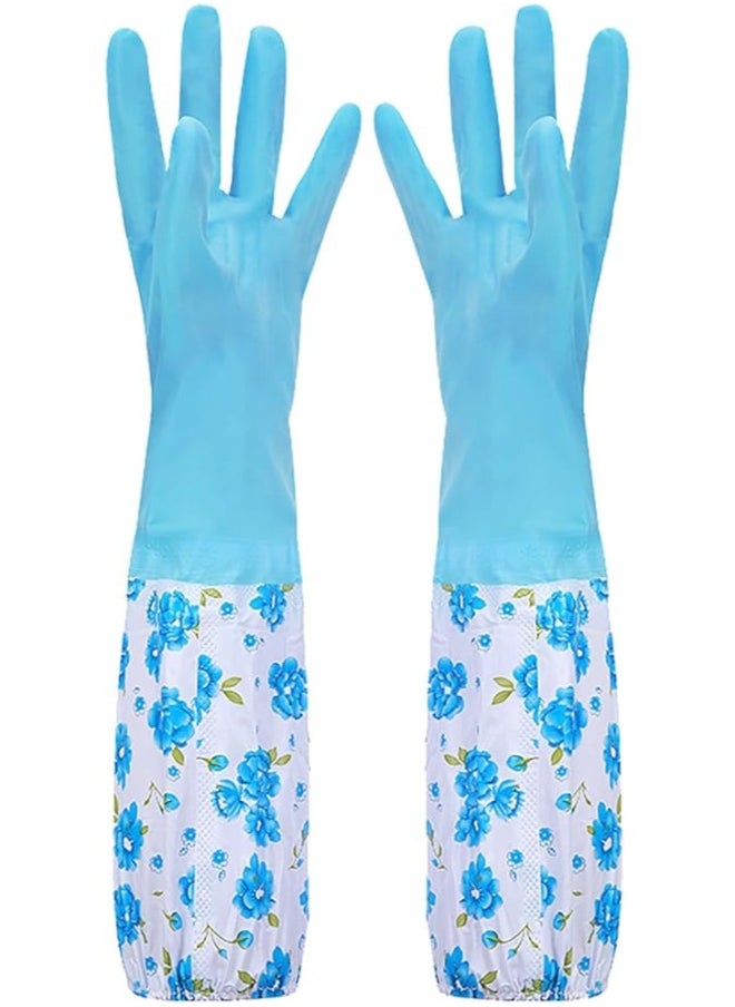 Generic 2-Piece Reusable Washing Gloves Set Multicolour One Size  - Image 2