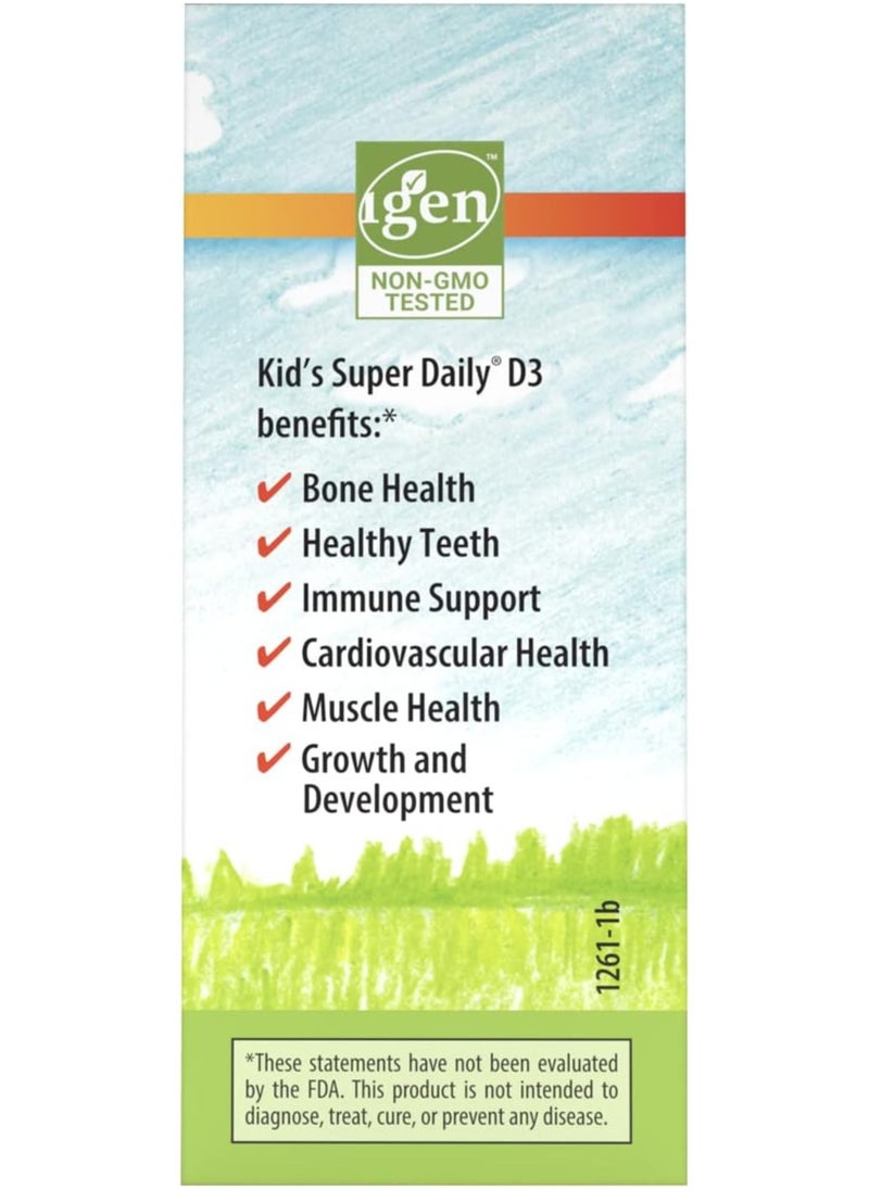 Carlson - Kid's Super Daily D3, 600 IU (15 mcg) Per Drop, 2.54 ml - Image 1