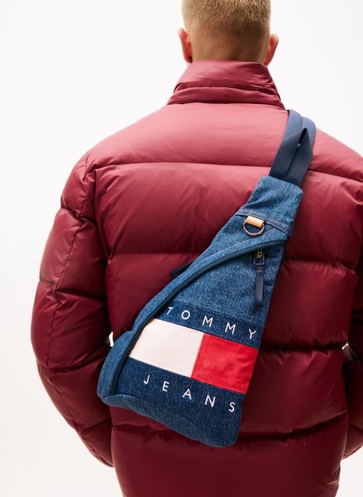 TOMMY JEANS Logo Denim Sling Bag - Image 2