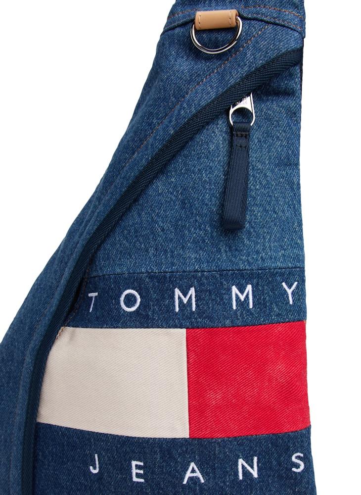 TOMMY JEANS Logo Denim Sling Bag - Image 4