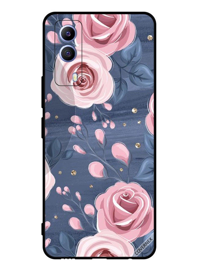 Covernex Protective Case Cover For vivo T1x Rose And Leaves Pattern - Image 1