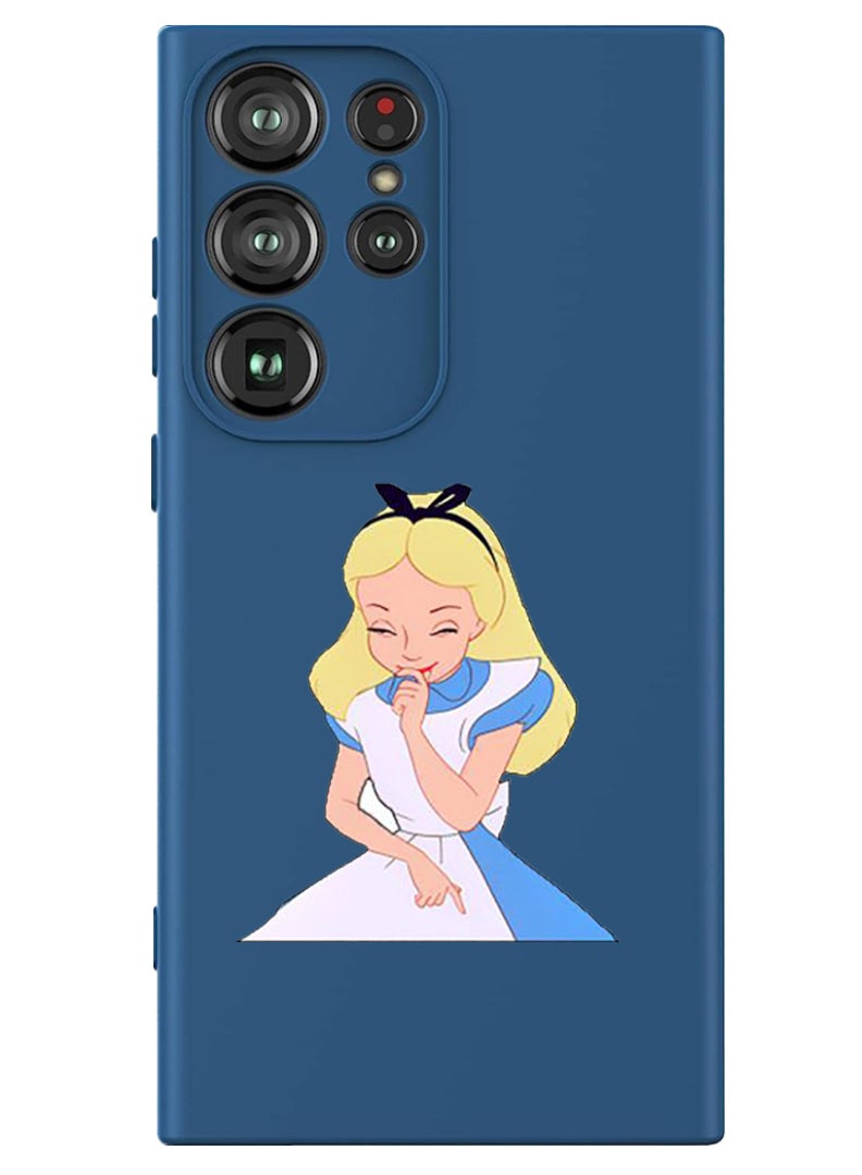 Theodor Protective Slim Fit Case Liquid Silicone Cover with Full Body Protection Anti-Scratch Shockproof Case For Samsung Galaxy S24 Ultra (Blue) - Alice Gigling - Image 1