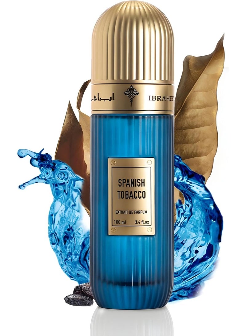 ابراهيم القرشي عطر إبراهيم القرشي برائحة التبغ الإسباني، ماء عطر 100 مل، للجنسين - Image 3