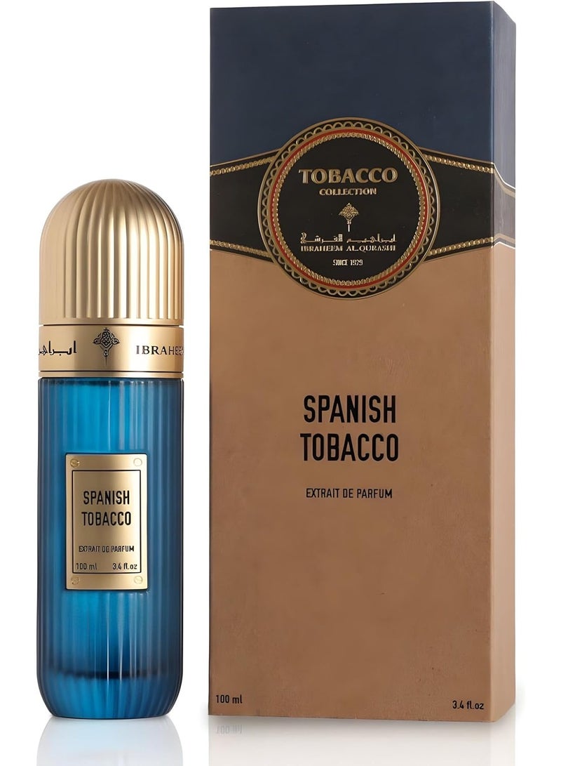 ابراهيم القرشي عطر إبراهيم القرشي برائحة التبغ الإسباني، ماء عطر 100 مل، للجنسين - Image 1