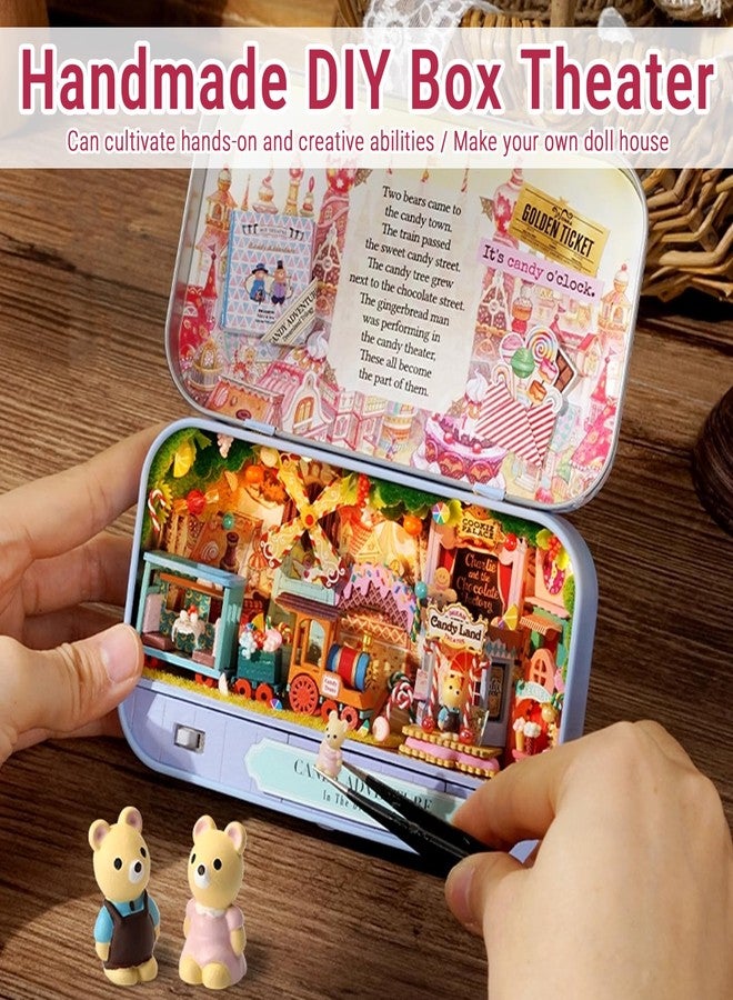 CHEOTIME DIY Miniature Dollhouse Wooden Furniture Kit, Handmade Mini Box Theater Model,1:24 Scale Doll House Toys Creative Gift for Friend Lovers Adult Gift Home Decor (Q-009) - Image 4