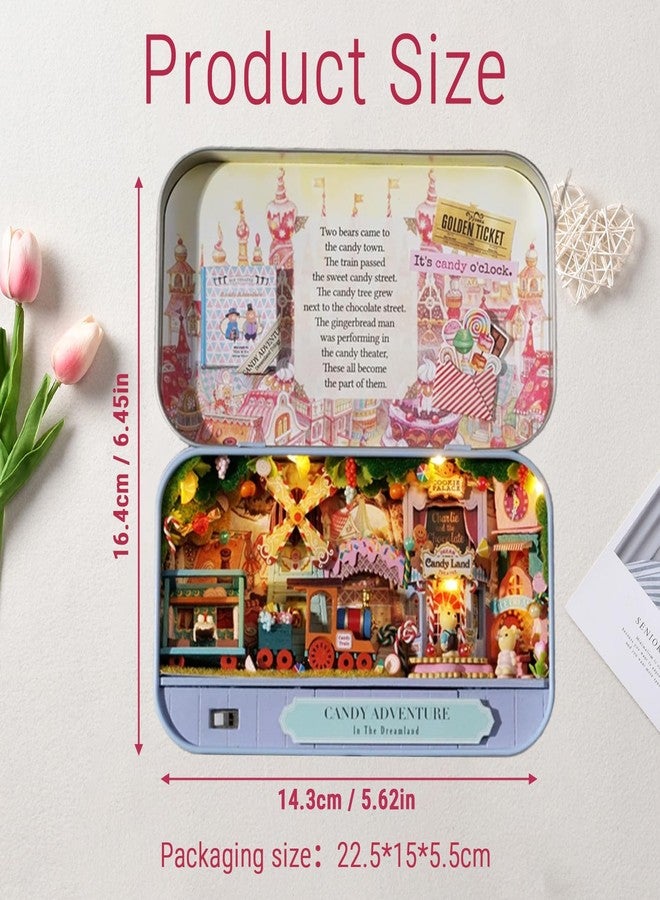 CHEOTIME DIY Miniature Dollhouse Wooden Furniture Kit, Handmade Mini Box Theater Model,1:24 Scale Doll House Toys Creative Gift for Friend Lovers Adult Gift Home Decor (Q-009) - Image 2