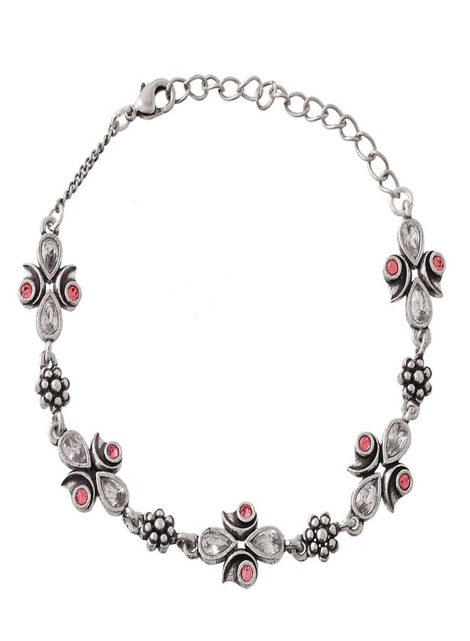 VOYLLA Abharan Pink and White Stones Casual Bracelet - Image 5