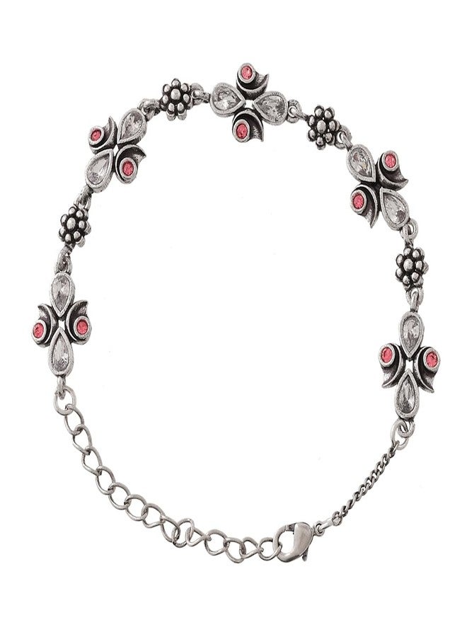 VOYLLA Abharan Pink and White Stones Casual Bracelet - Image 4