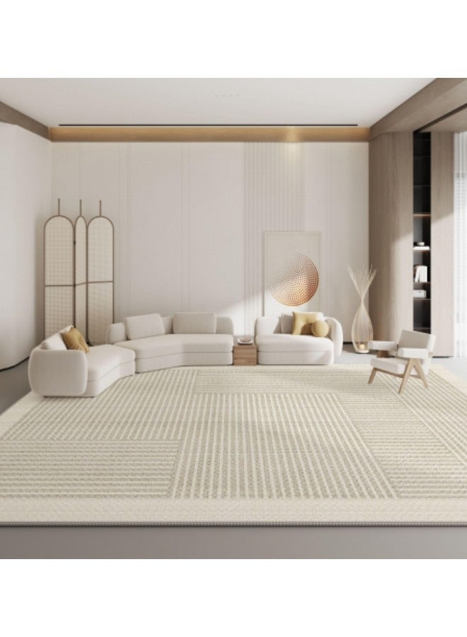 جيجيرو سجادة كريمية لغرفة النوم وغرفة المعيشة، 200 × 300 سم - Image 1