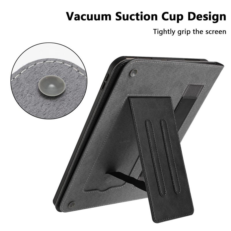 erorex For Lenovo Legion Y700 Gen 4 2025 Multifunctional Wristband Leather Tablet Case(Black) - Image 5