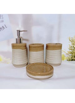 Wood Bathroom Accessories Set, Wooden Soap Dispenser, Toothbrush Holder, Soap  Dish 