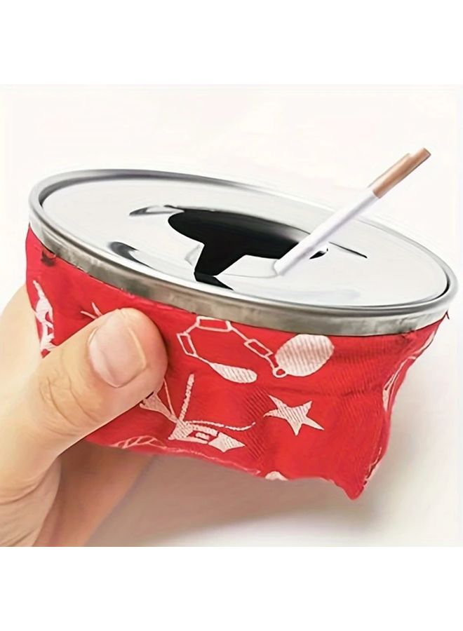 منفضة سجائر حمراء مقاومة للرياح مع كيس رمل، حاملة سجائر محمولة للسيارة والعربة المنزلية واليخت، تناسب جميع الاستخدامات. - Image 3