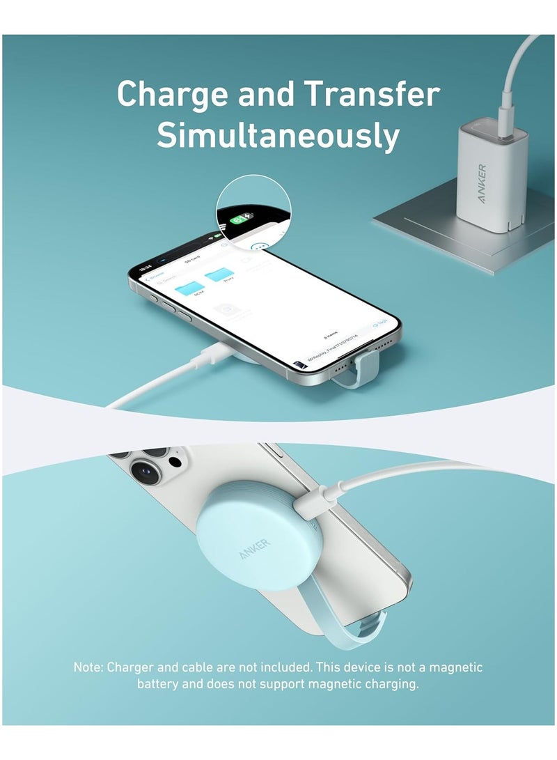 Anker MagGo USB-C Adapter, SD Card Reader for iPhone 17 Series, Portable Magnetic Memory Card Reader with Built-in Cable, Dual Slot for SDAndTF Card, 312MB/s Max Data Transfer for USB C Devices(Black) - Image 4