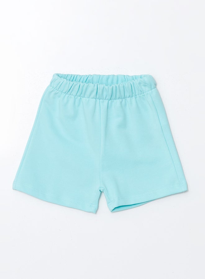 LC WAIKIKI Baby Girls' Crew Neck Printed Top and Shorts 2-Piece Summer  Set  - Image 4