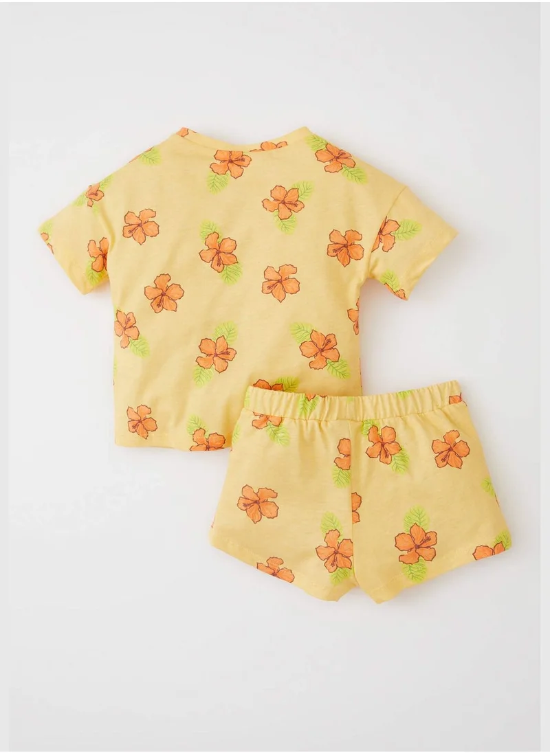 ديفاكتو Regular Fit Short Sleeve Pineapple Print Set
