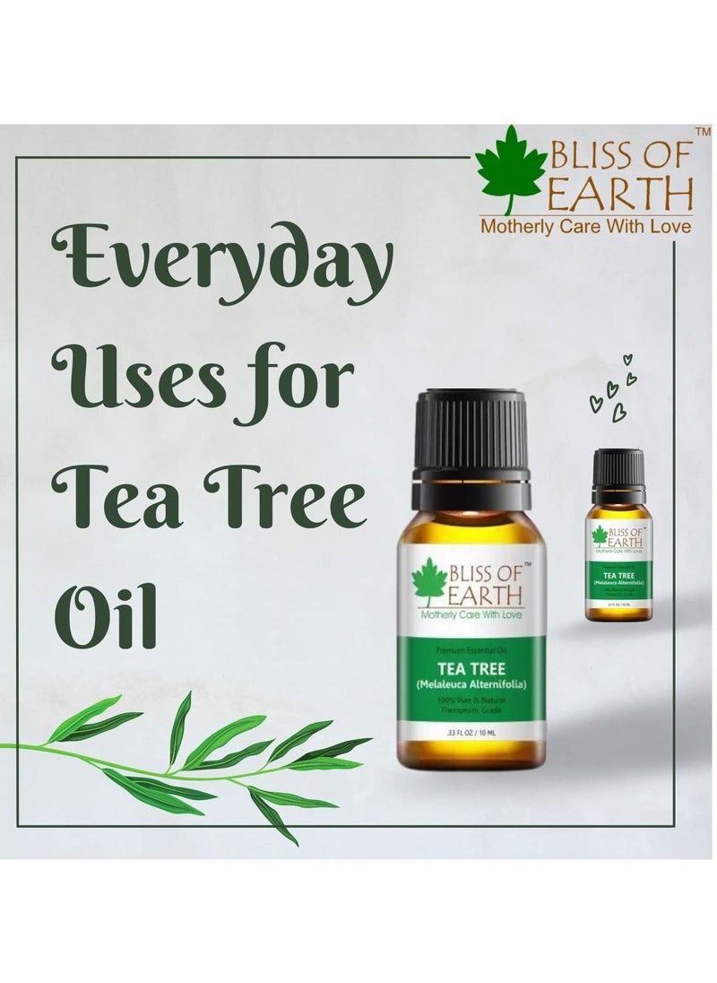 BLISS OF EARTH 100% Pure TEA TREE Australian Essential Oil, 10ml  - Image 4