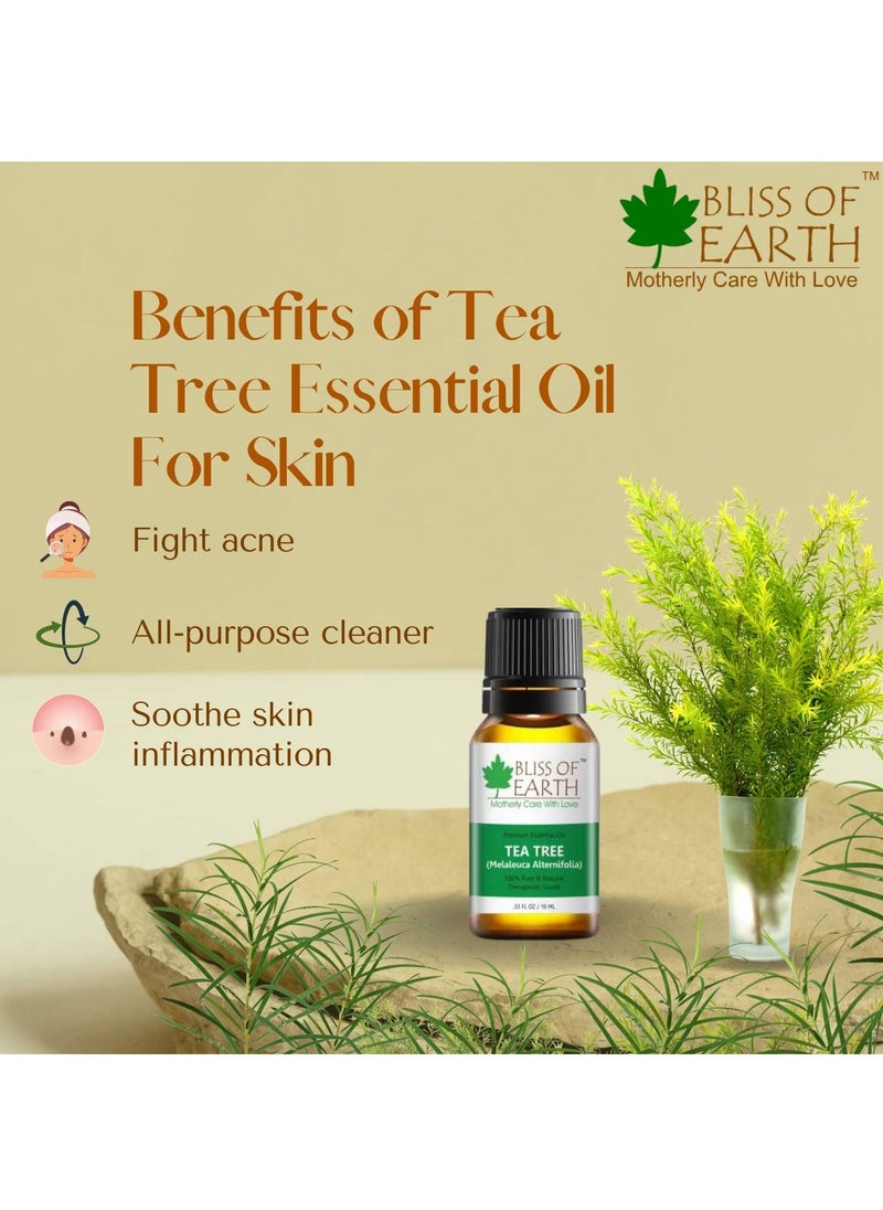 BLISS OF EARTH 100% Pure TEA TREE Australian Essential Oil, 10ml  - Image 3