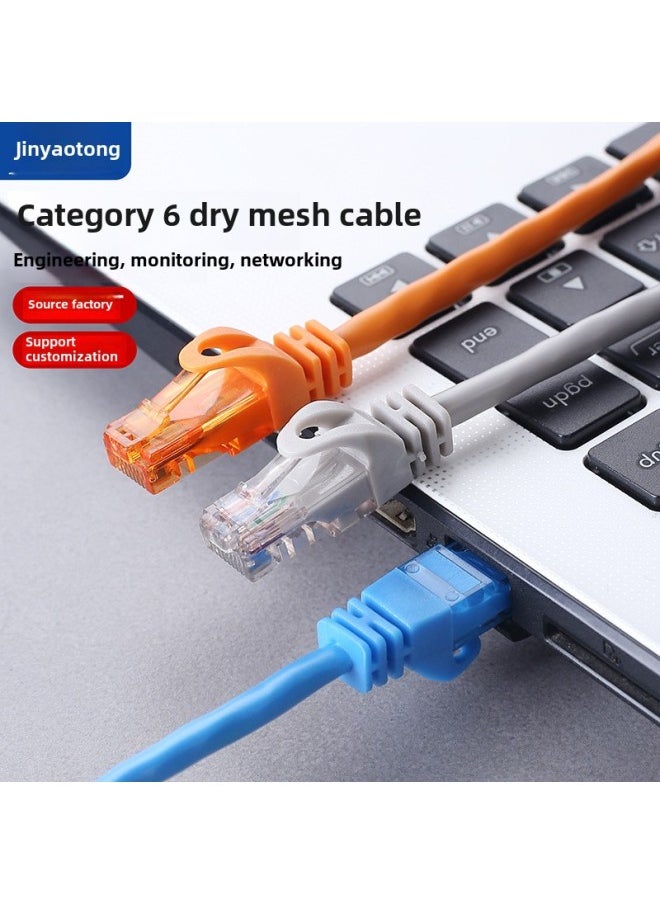 Generic Six Types Of Oxygen-free Copper Network Cable Gigabit Finished Jumper Eight-core Twisted Pair Computer Network Cable Monitoring Routing In Stock-Color:Black-Line Length:2m  - Image 2