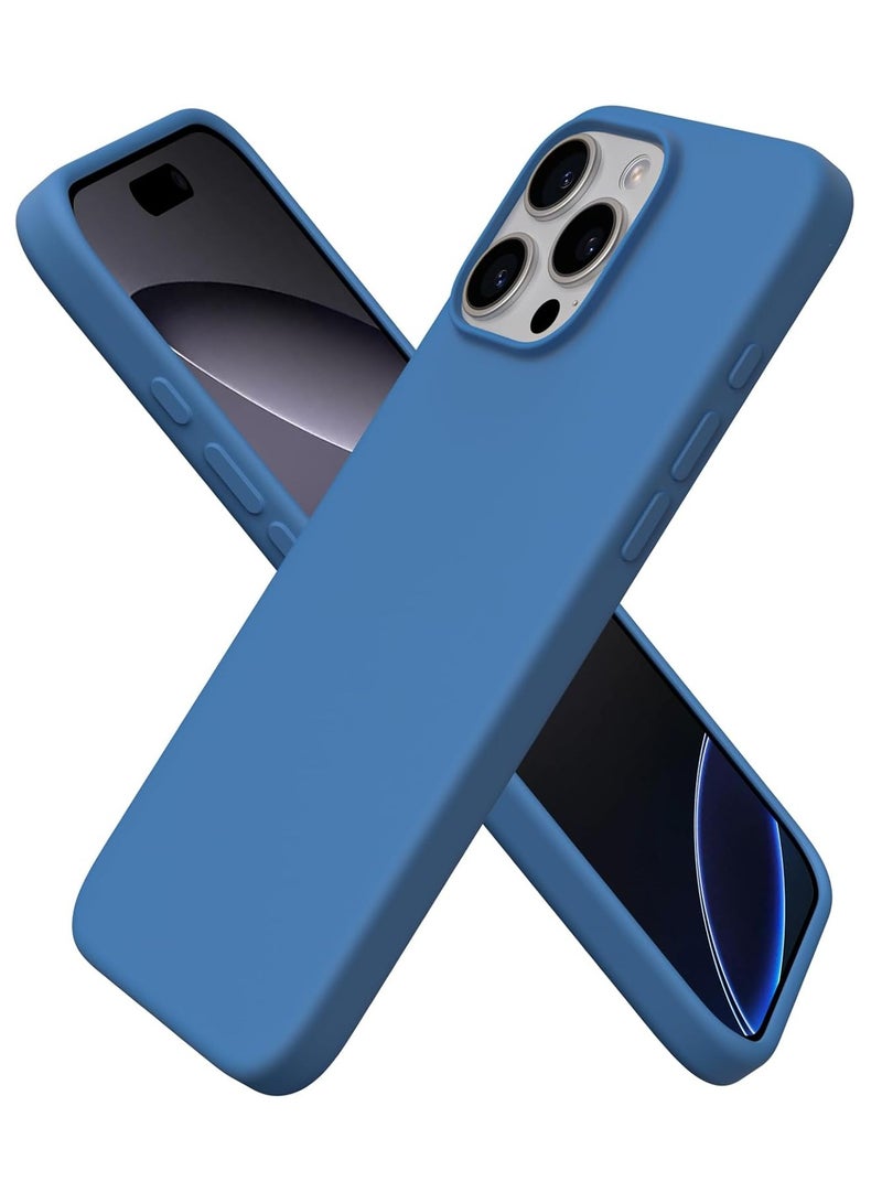 جومو ستور جراب سيليكون سائل لهاتف آيفون 16 برو ماكس (6.9 إنش) – ناعم الملمس، مقاوم للصدمات والخدوش، حماية كاملة للجسم مع بطانة داخلية من الألياف الدقيقة – تصميم نحيف - Image 1