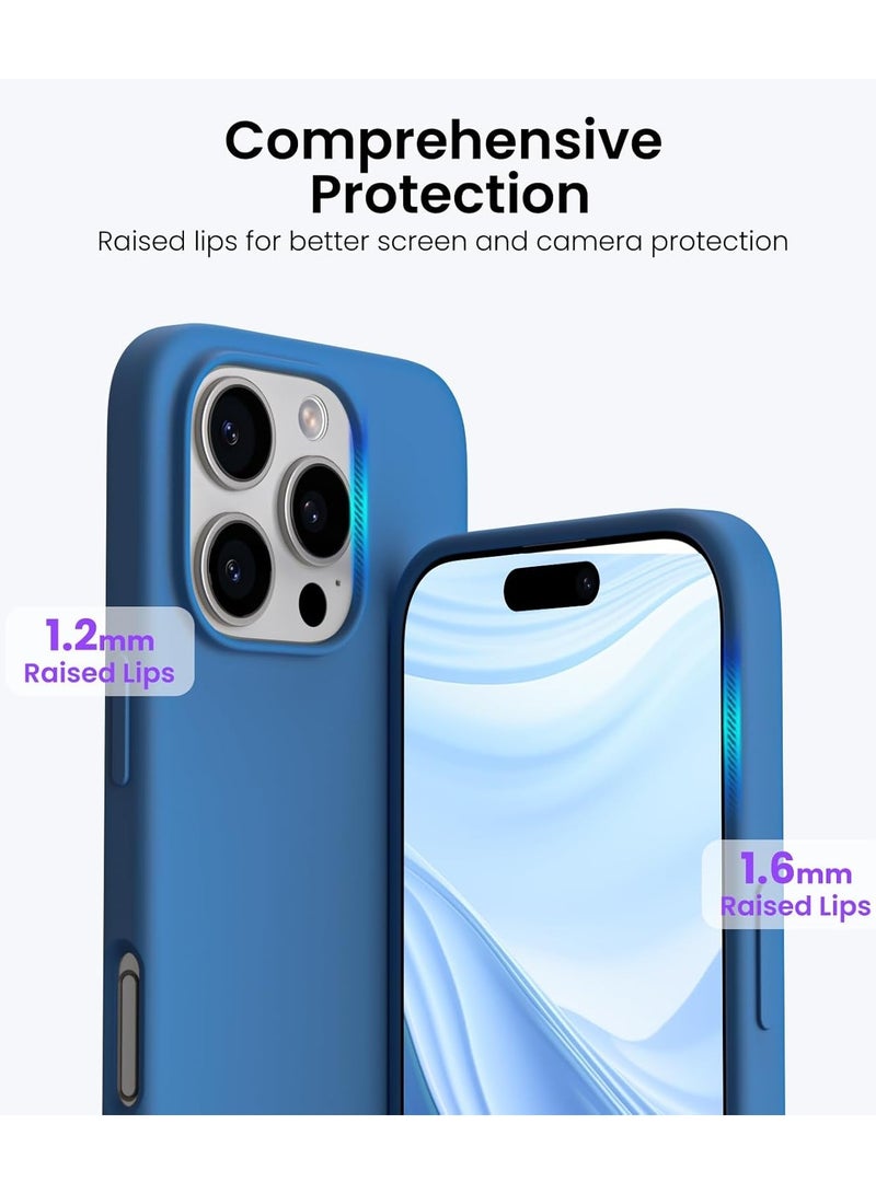 جومو ستور جراب سيليكون سائل لهاتف آيفون 16 برو ماكس (6.9 إنش) – ناعم الملمس، مقاوم للصدمات والخدوش، حماية كاملة للجسم مع بطانة داخلية من الألياف الدقيقة – تصميم نحيف - Image 2