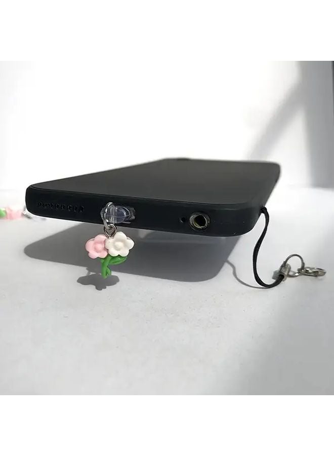 Mini Cute Flower Phone Dust Plug For Iphone 6 To 14 Charging Port Protection Pendant Gift - Image 5