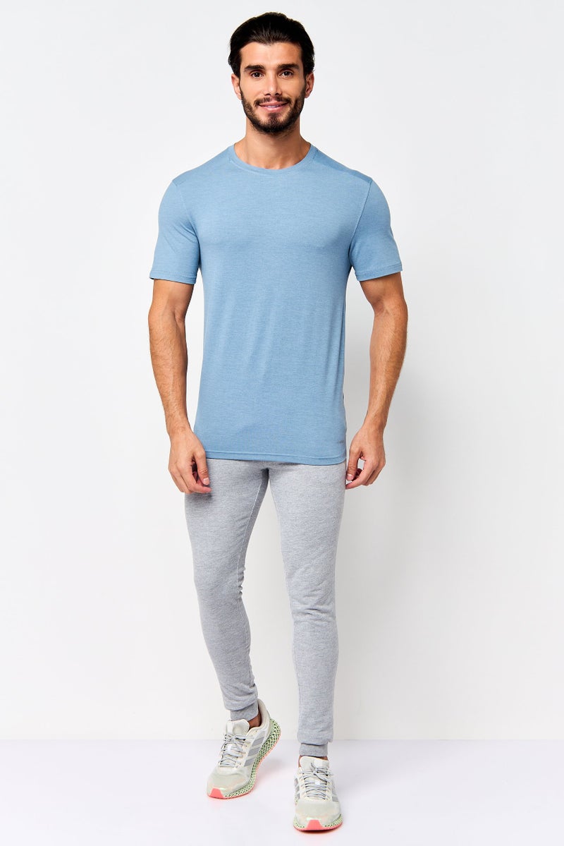 MOTION Men Sportswear Fit Short Sleeve Outdoor T-Shirt, Slate Blue - Image 2