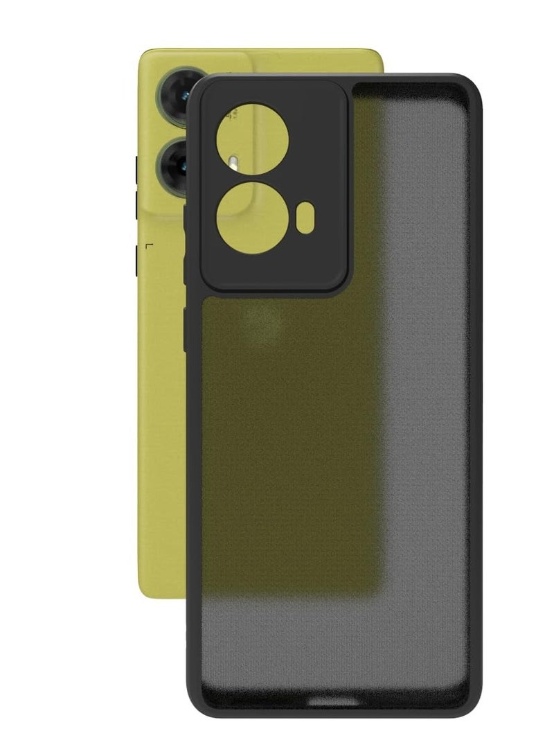 جراب حمايه اسود مط غير لامع ومقاوم للصدمات متوافق مع Moto G85 (أسود ) - Image 2