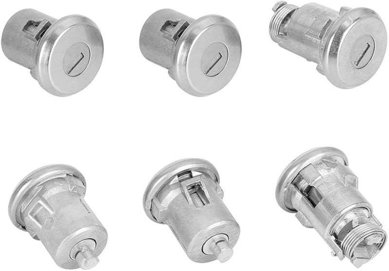 مجموعة أسطوانات قفل باب بويك شيفي بونتياك أولدزموبيل مع مفتاحين - Image 4