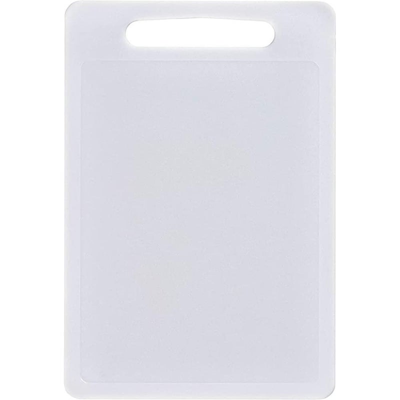 Chef Aid Large White Poly Chopping Board Multipurpose AntiSlip Surface Easy Clean and Dishwasher Safe with Handle 40 x 30 X 04 cm Other Colour Options Available
