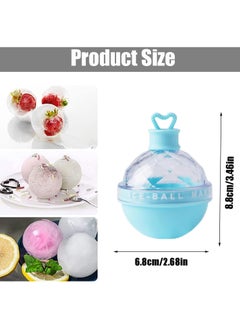 CMGTYYD 4 Colours Ice Ball Maker, Large Silicone Round Ice Cube Moulds, Easy Release Ice Ball Tray for Juice, Coffee, Drinks and Water  - Image 2