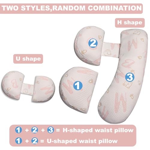 Anfrandce Pregnancy Pillow, Maternity Pillow for Pregnant Women, Full Body Pillow for Pregnant Women Sleeping, Support for Back, Belly, Legs, HIPS - Image 4
