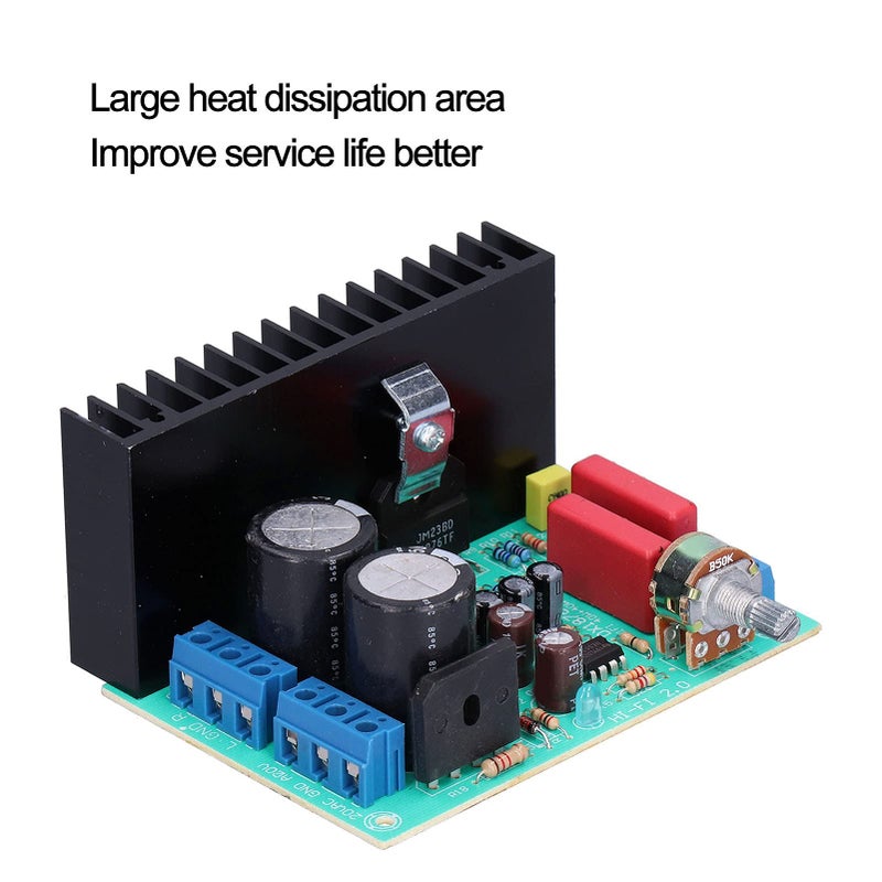 LM1876 لوحة مكبر صوت ثنائي القنوات وحدة طاقة HiFi ستيريو رقمية - Image 4