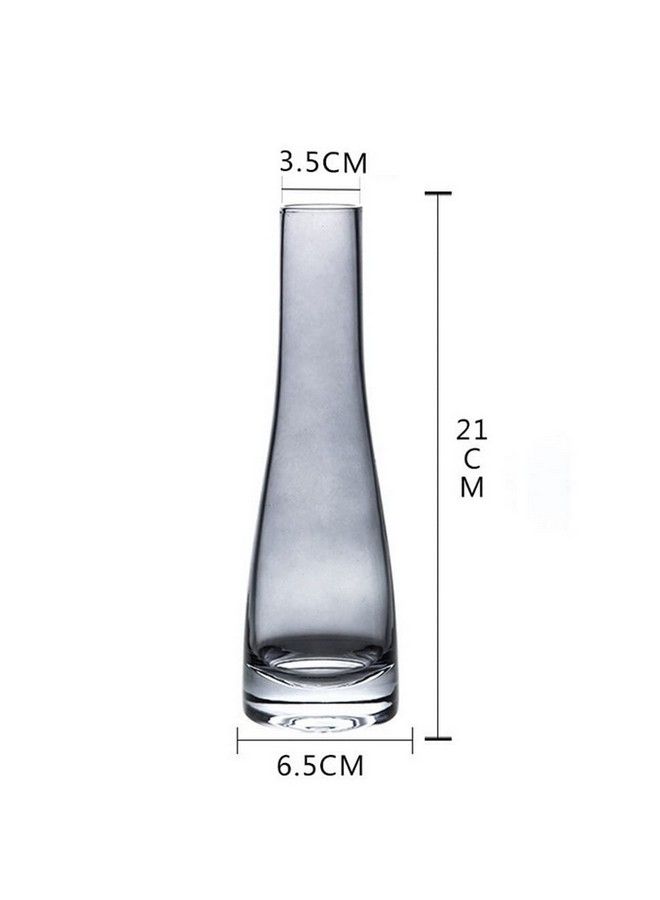 Elandy Handmade Blown Art Glass Bud Vase Small Flower Vase Vintage Wedding Table Decor Single Stem Vase Centerpieces Vases For Home Office Wedding Decor - Image 3