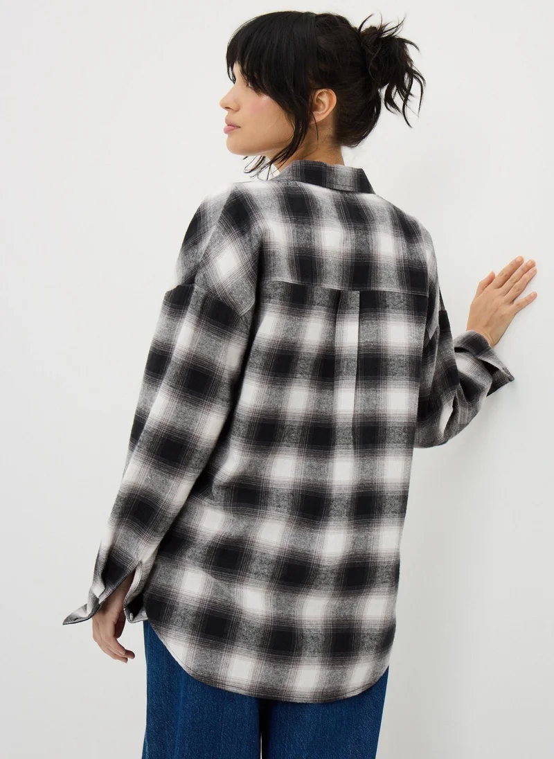 Matalan Monochrome Check Shirt