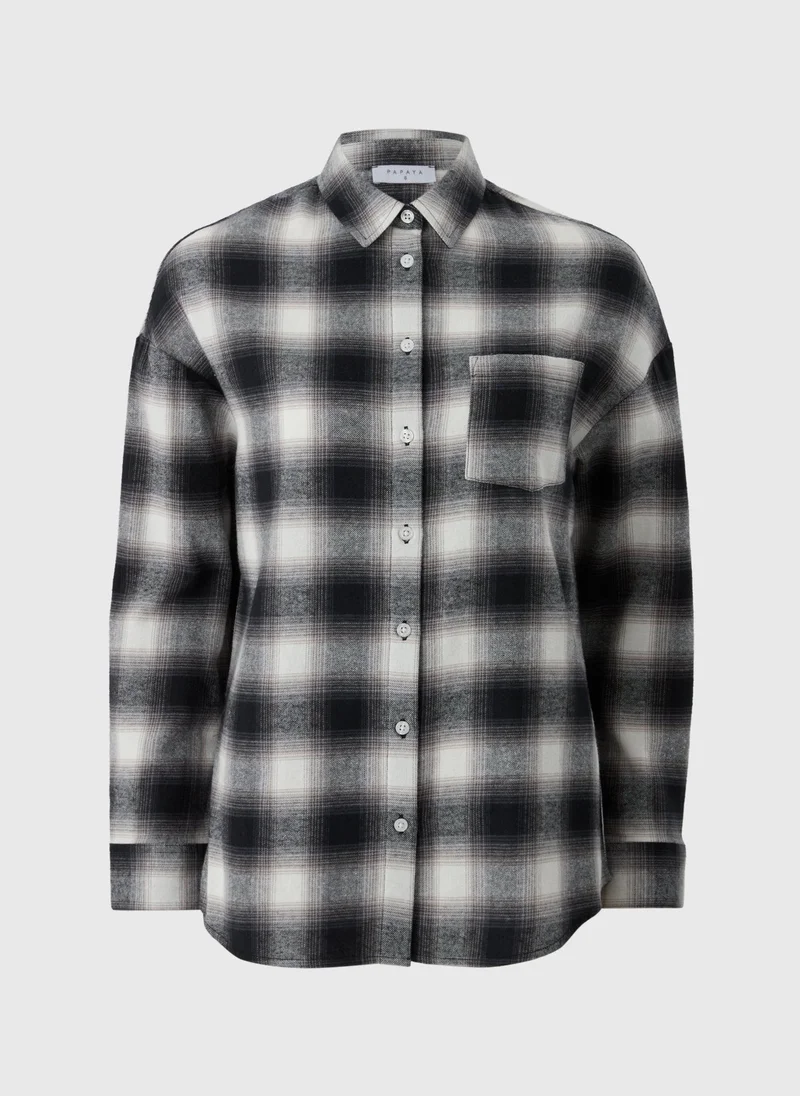 Matalan Monochrome Check Shirt