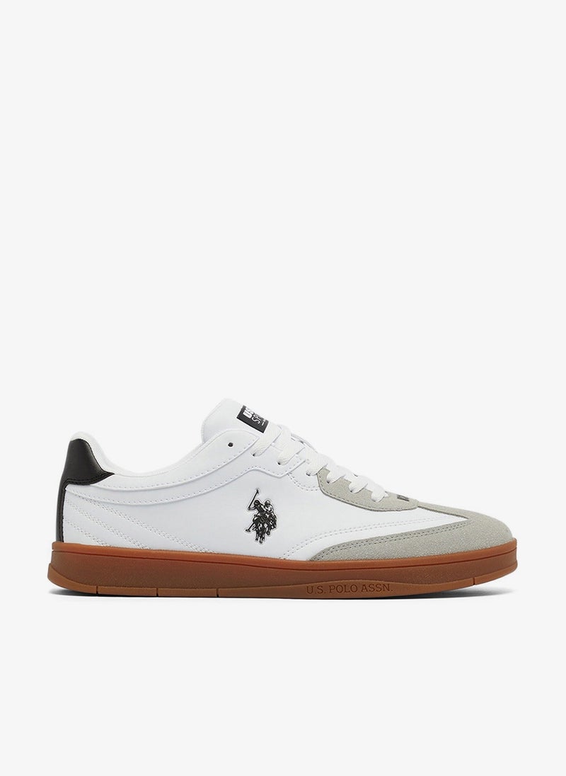 U.S. Polo Assn. Men's White Low-Top Sneakers - Fashionable Lace-Up Style Shoes, Perfect for Everyday Casual Outfits - Image 1