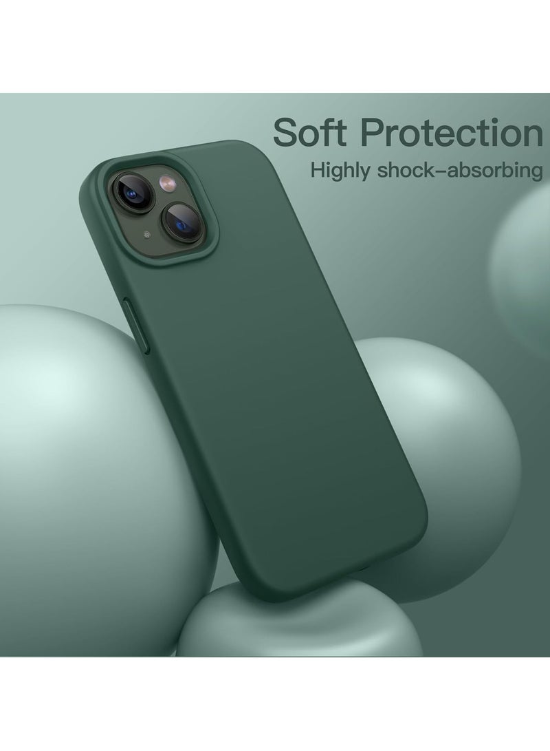 DUSALA iPhone 13 Mini Case, Liquid Silicone Phone Case for iPhone 13 Mini 5.4 Inch, Colorful Silky-Soft Protective Cover (Green) - Image 4