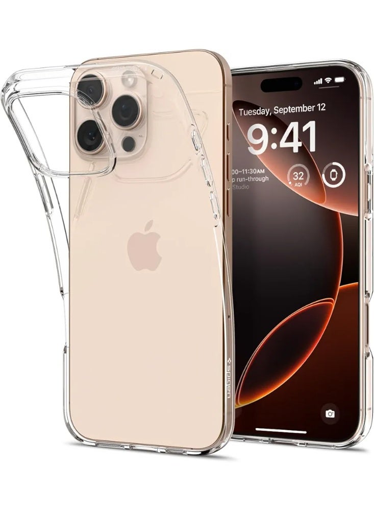 SPIGEN SGP For iPhone 16 Pro Case Cover, Camera Control Capture Button, Compatible with MagSafe, Shockproof Military-Grade Protection, Phone Case for iPhone 16 Pro, Classic Hybrid Case (HaloLock), Clear Transparent | Compatible with MagSafe - Image 1