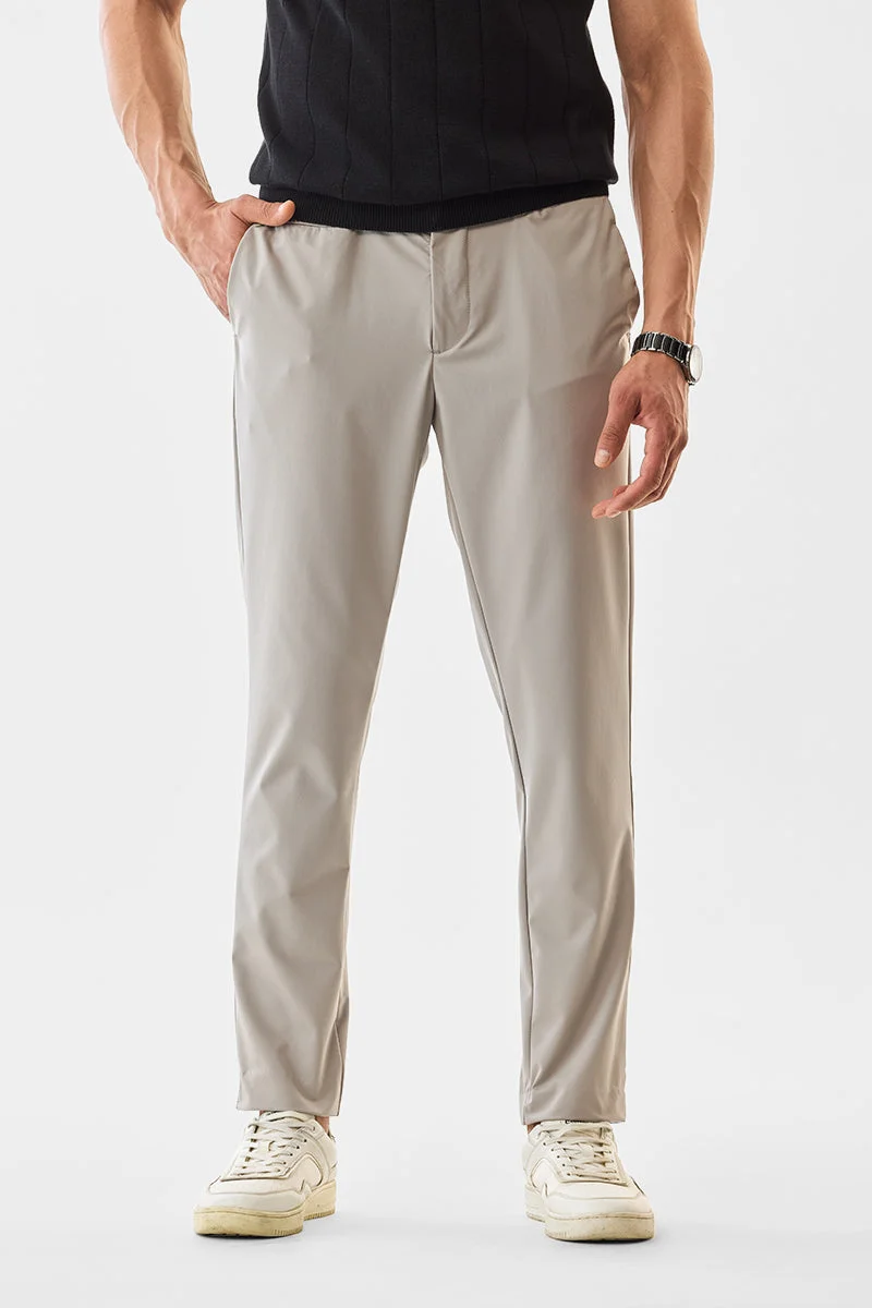 SNITCH بنطلون رمادي مطاطي