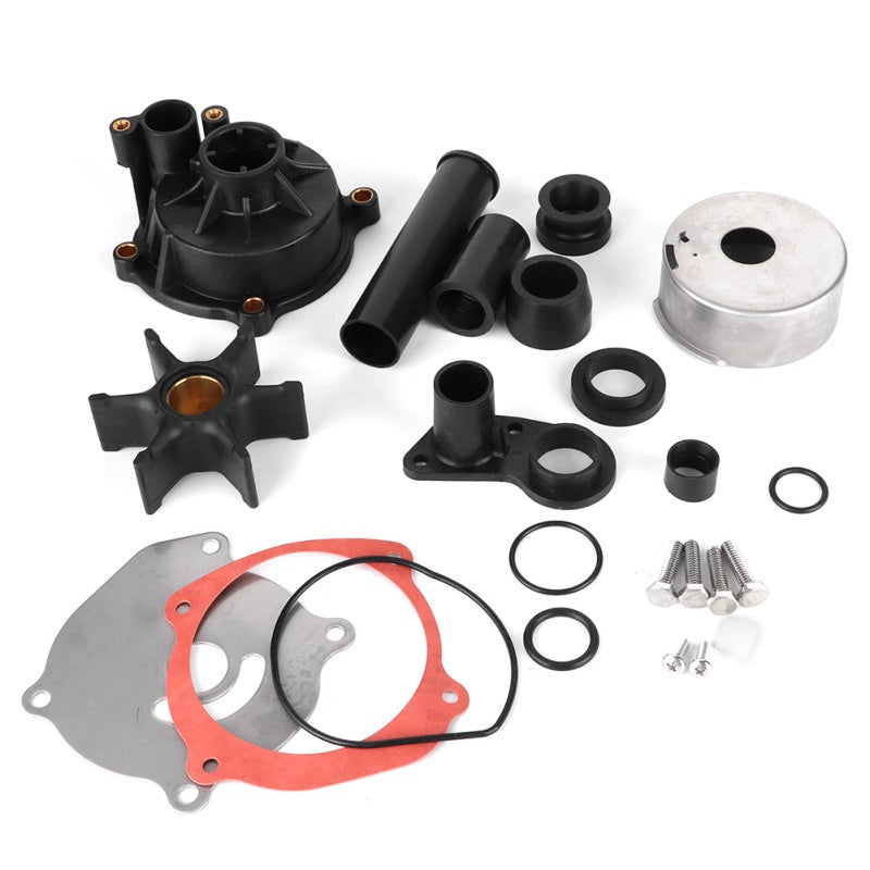 Water Pump Impeller Repair Kit 12000 Johnson Evinrude 75-250 HP Outboard Replacement - Hardened Nylon Neoprene Impeller Key Gasket for Ocean Chemical Corrosion Resistance - Image 1