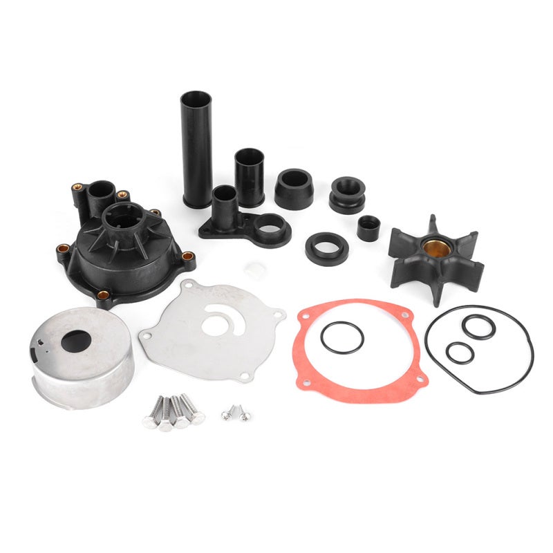 Water Pump Impeller Repair Kit 12000 Johnson Evinrude 75-250 HP Outboard Replacement - Hardened Nylon Neoprene Impeller Key Gasket for Ocean Chemical Corrosion Resistance - Image 2