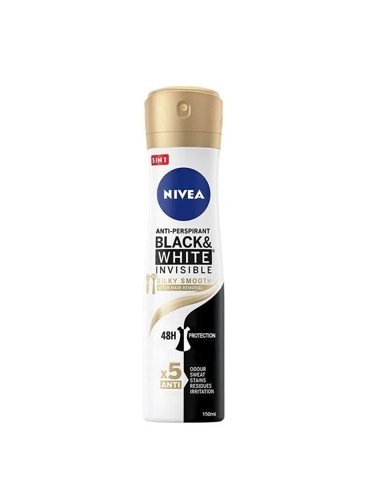 Nivea Nivea Black & White Invisible Silky Smooth Deodorant Spray - 150ml