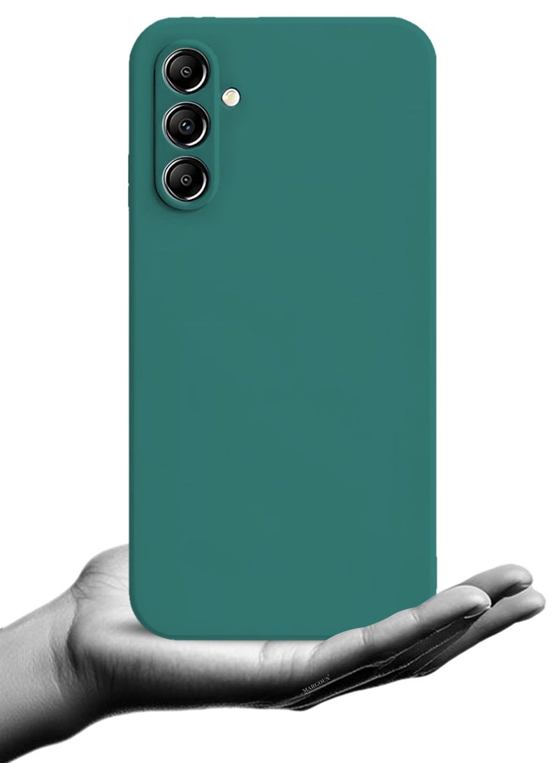 CATANES 3Packs Liquid Silicone Case for Samsung Galaxy A16 Protective Phone Case with Soft Anti-Scratch Microfiber Lining Utra Slim Drop Protection Phone Cover with Two 3D Screen Protectors - Green - Image 4