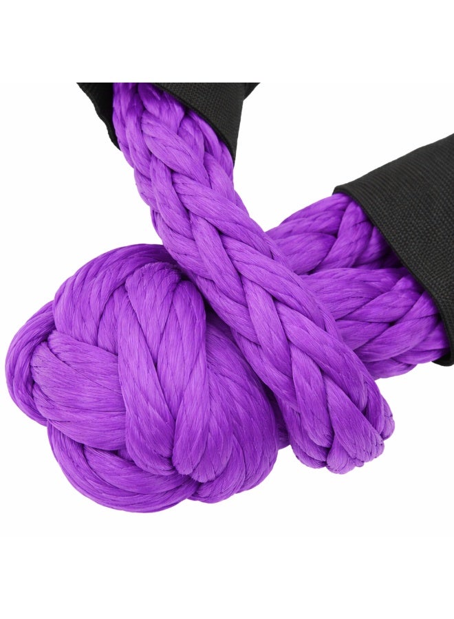 Manful 25T - 56cm Heavy Duty Synthetic Winch Rope – Off-Road Recovery Tow Rope with Reinforced Loops, High Strength Braided Cable for SUV, Truck, ATV, UTV - Image 5