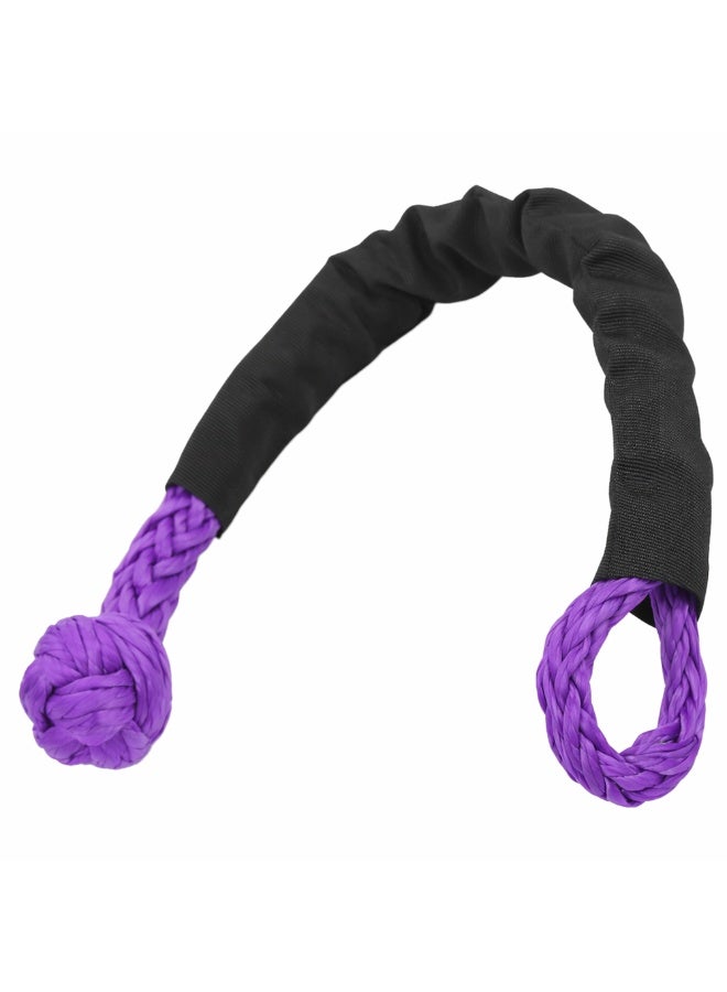 Manful 25T - 56cm Heavy Duty Synthetic Winch Rope – Off-Road Recovery Tow Rope with Reinforced Loops, High Strength Braided Cable for SUV, Truck, ATV, UTV - Image 3