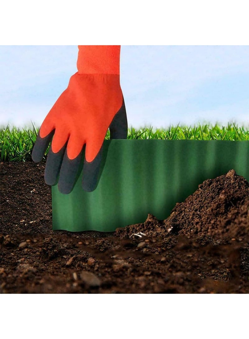 SYOSI حدود حديقة مرنة وقوية من البلاستيك - 15 سم × 9 م، يمكن تشكيلها كما ترغب، مضادة للتآكل، سياج مقاوم للصدأ لحدود الحدائق، أسرة الخضروات، الزهور، الفناءات والمروج - Image 3